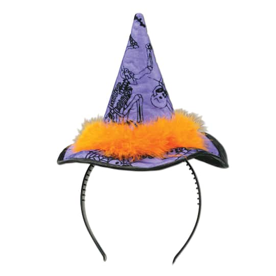 Beistle 00531 Witch Hat Headband with Snap-On - Party Theme Halloween Pack of 12